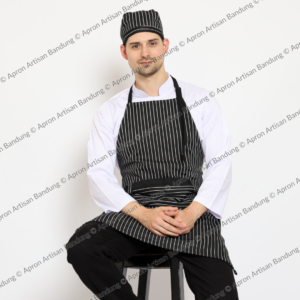 Topi Chef Jepang Pendek Salur